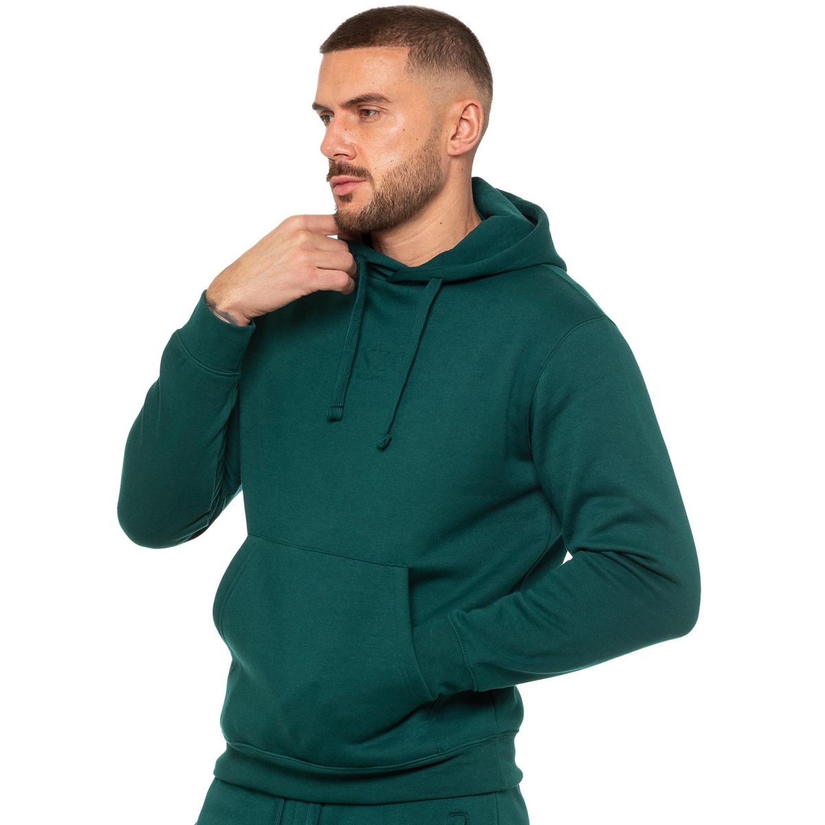 Klassischer Kapuzenpullover aus Baumwollmischung