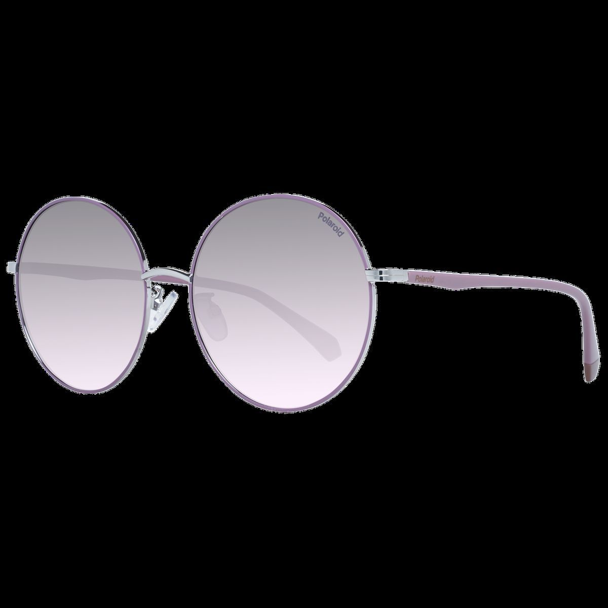 Runde Sonnenbrille mit lila Fassung