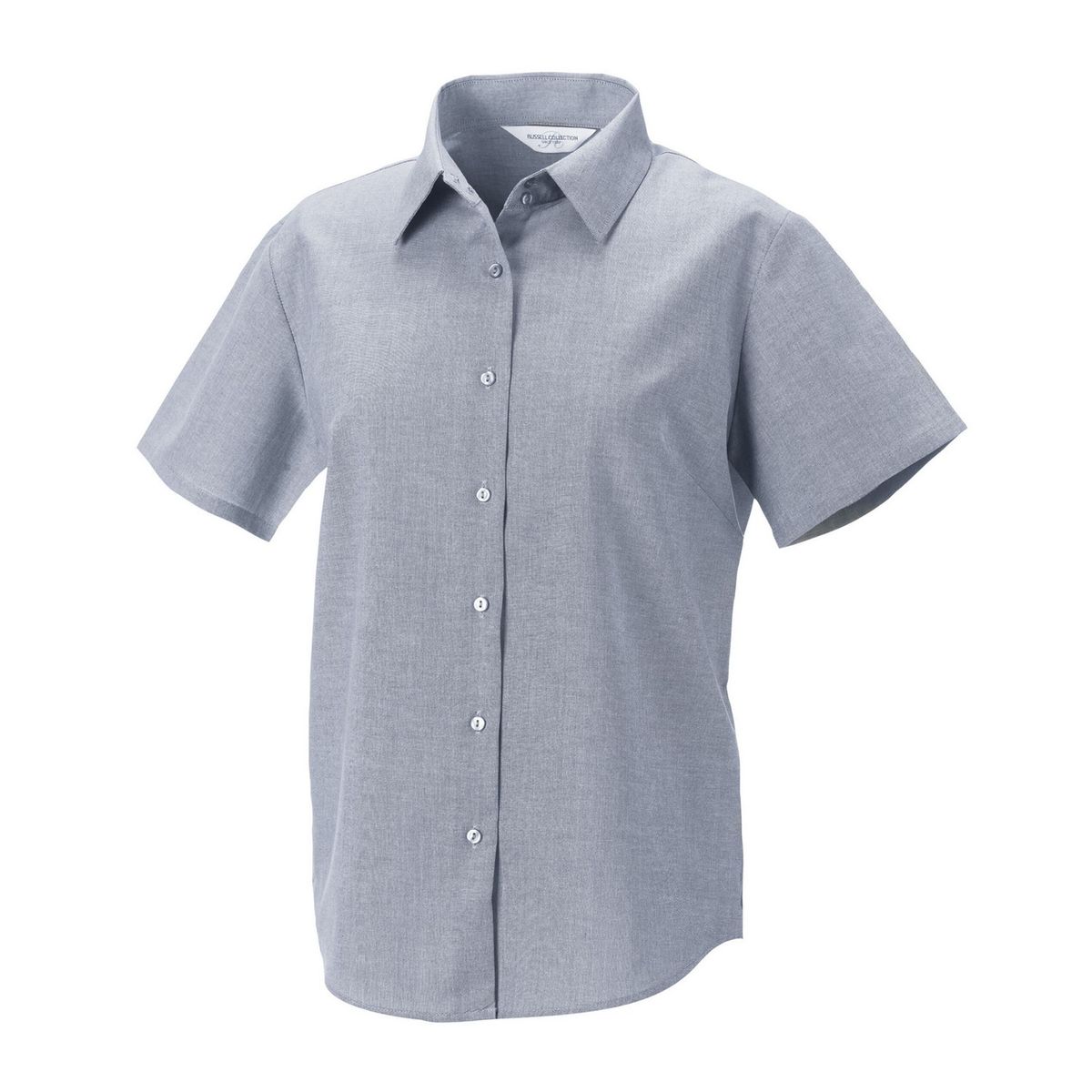 Russell Collection - Hemd für Damen kurzärmlig (Silber)