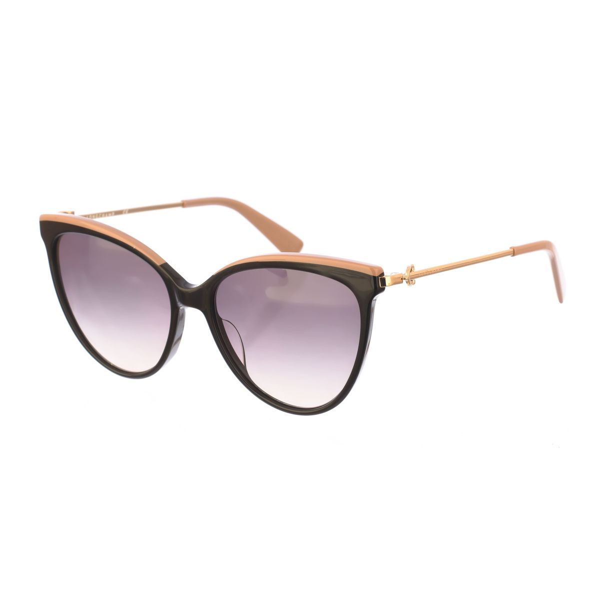 Cat-Eye Sonnenbrille mit Metallbügeln