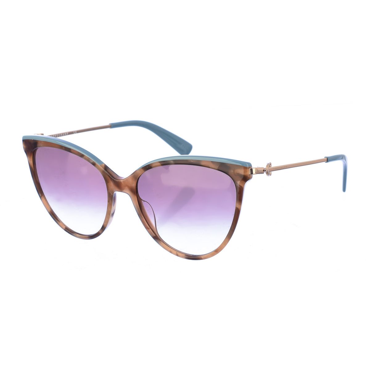 Cat-Eye Sonnenbrille mit Metallbügeln