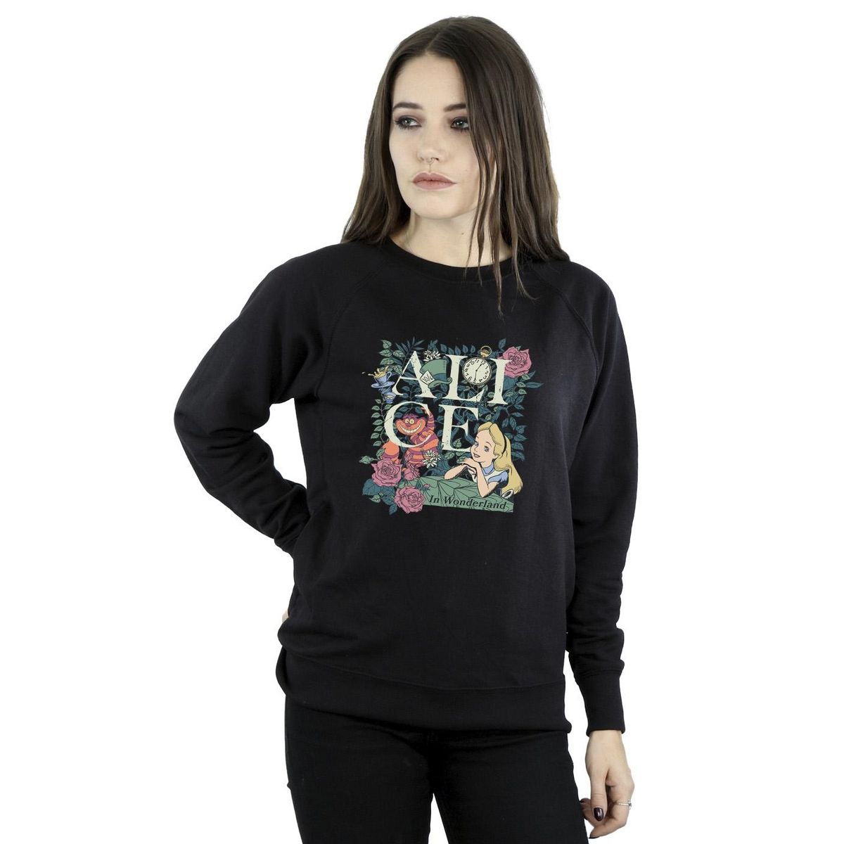 Leafy Garden Alice Grafik-Sweatshirt