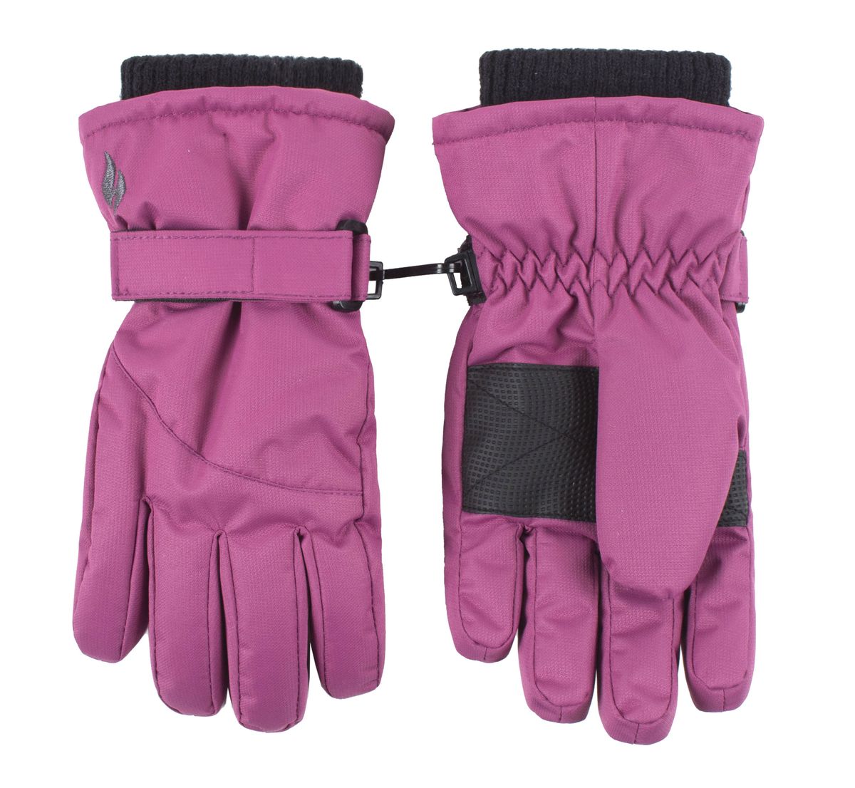 Heat Holders Childrens Snowflake Winter Thermal Lined Cuffs Performance Handschuhe - Pink