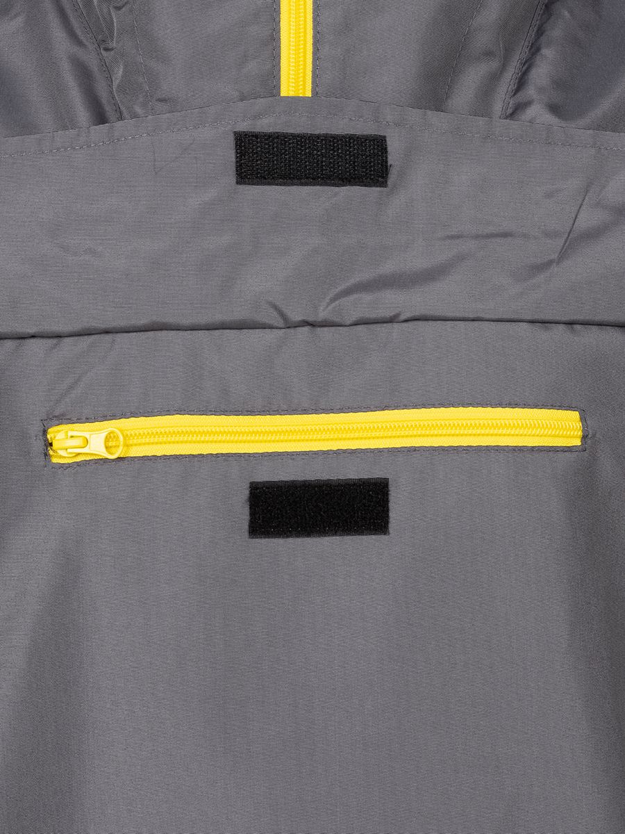 Fleecegefütterter zweifarbiger Anorak-Windbreaker