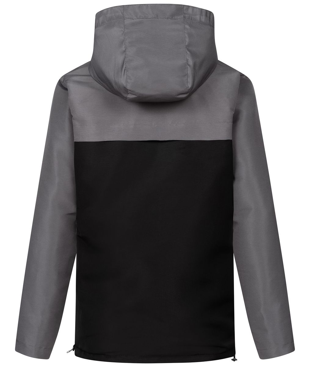 Fleecegefütterter zweifarbiger Anorak-Windbreaker