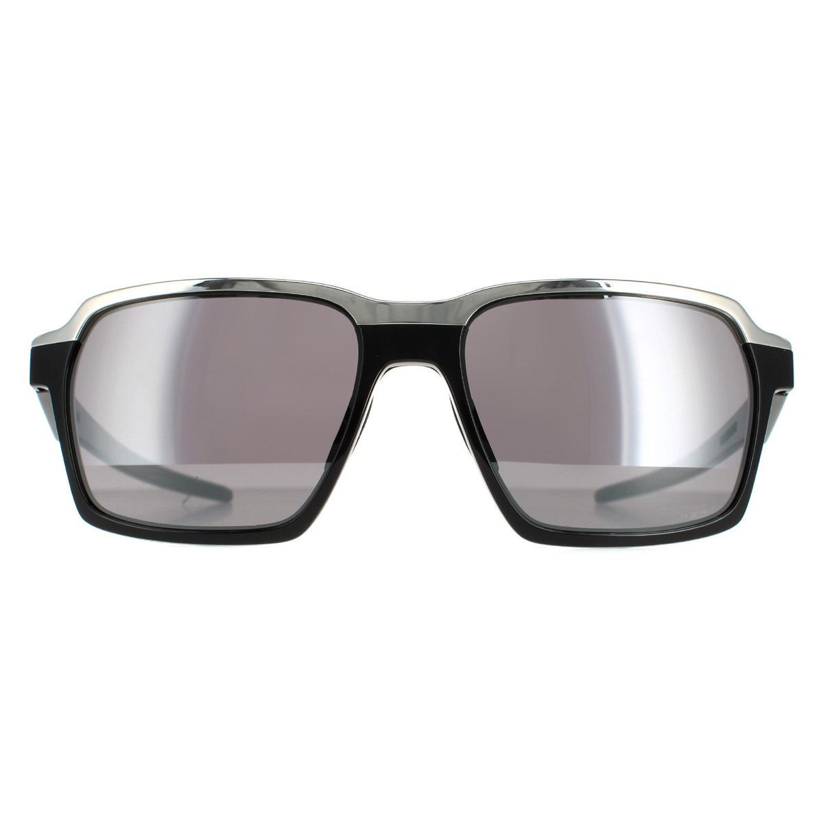 Sonnenbrille mit eckigem Rahmen und silberner Verzierung