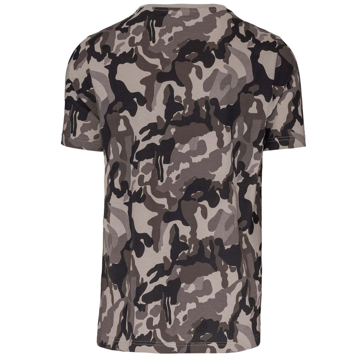 Camouflage-T-Shirt mit Grafik-Logo