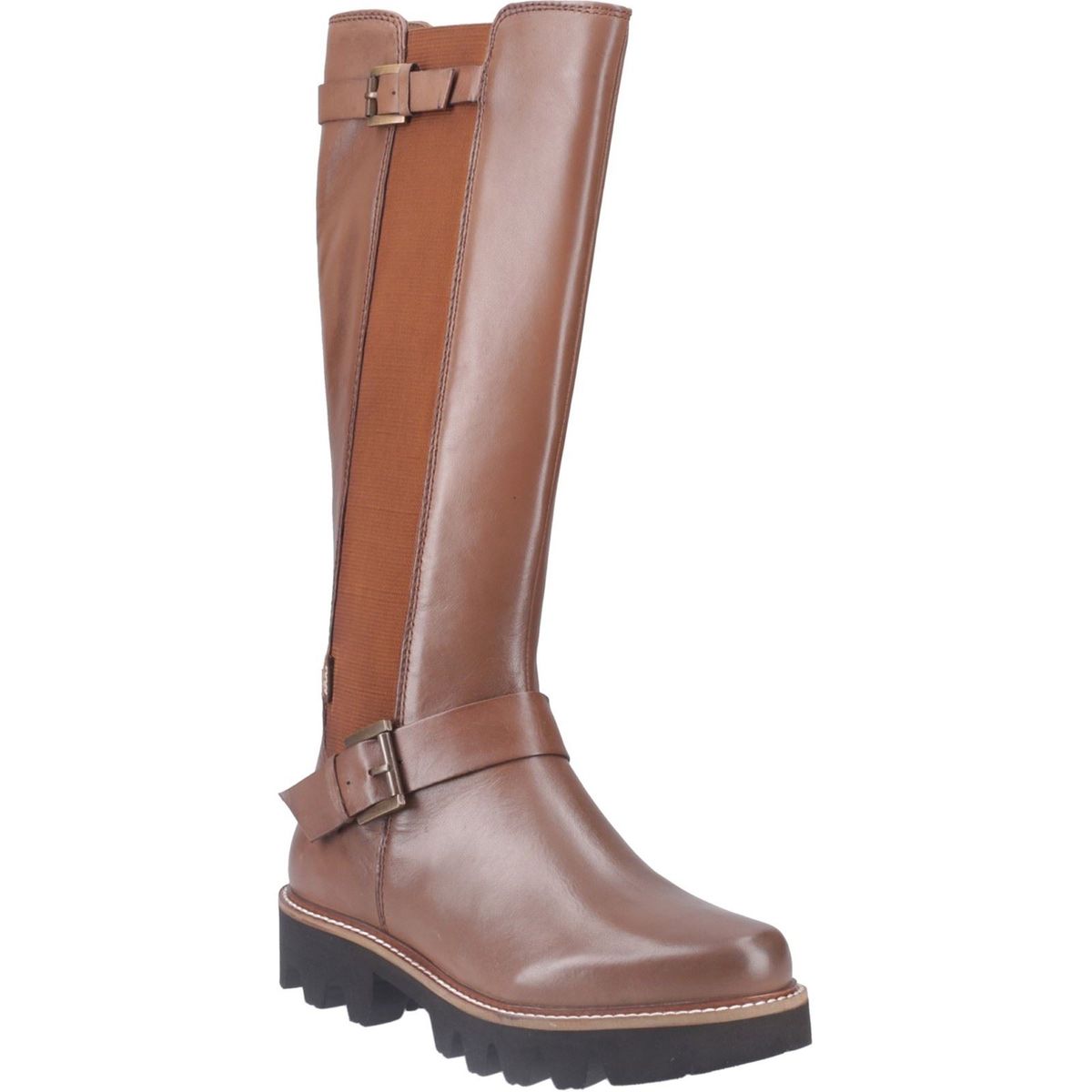 Pod Aleena Leder/Textil Damenstiefel Tan