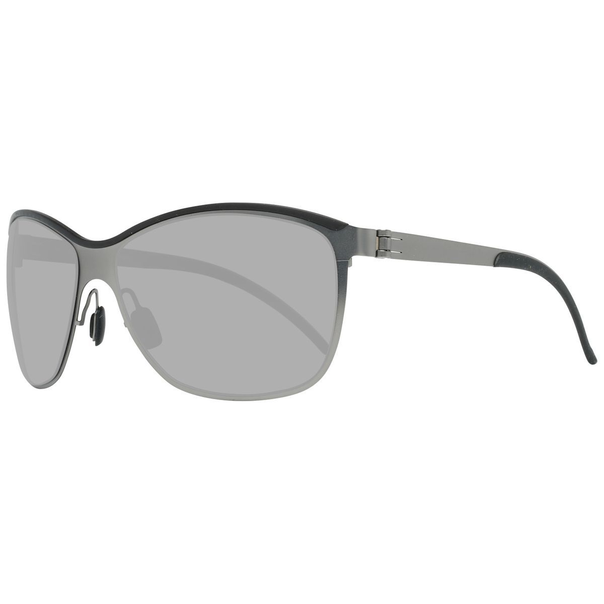 Elegante silberne Metall Unisex-Sonnenbrille