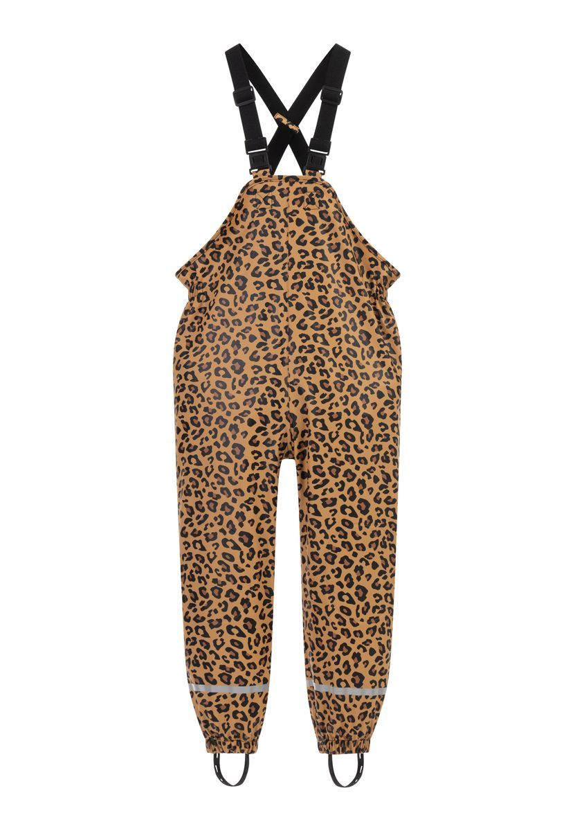 Schmuddelwedda Regenhose Mädchen Schwarz Beige Leo