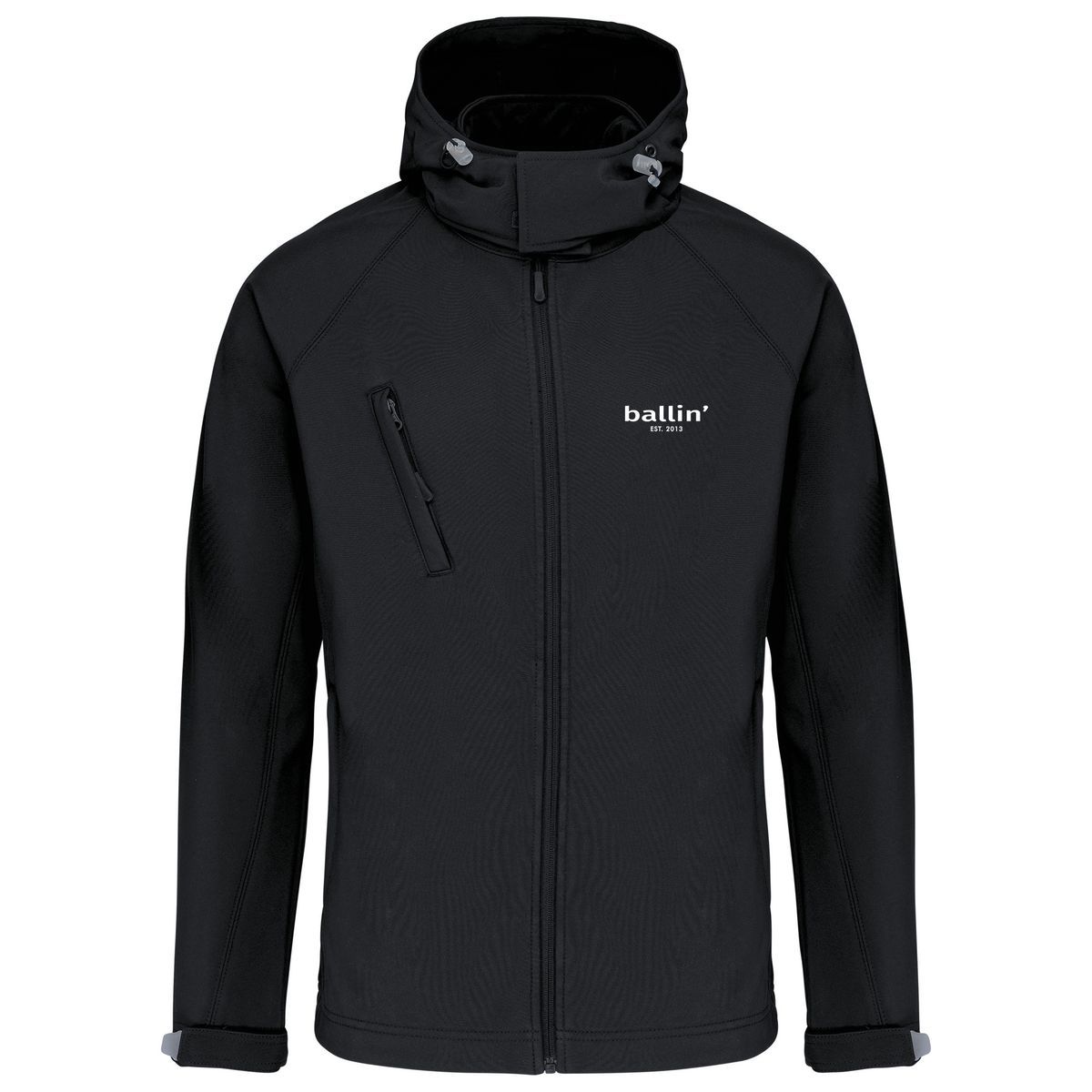 Kapuzen-Softshelljacke