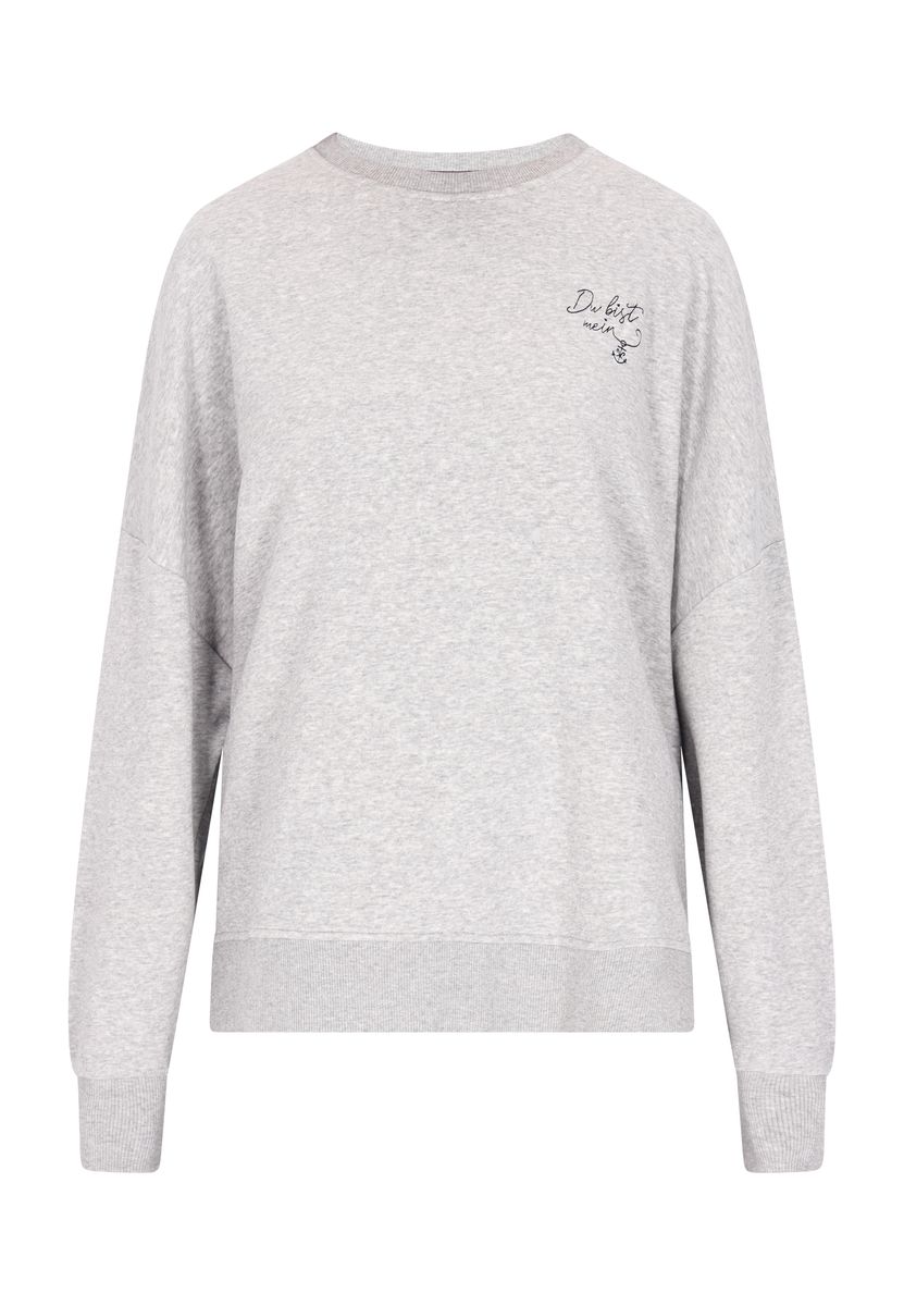 Damen Sweatshirt mit Rundhalsausschnitt, lockere Passform