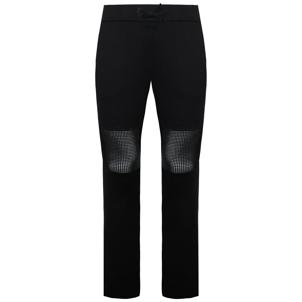 Herren-Loungewearhose aus schwarzem Stretchstrick