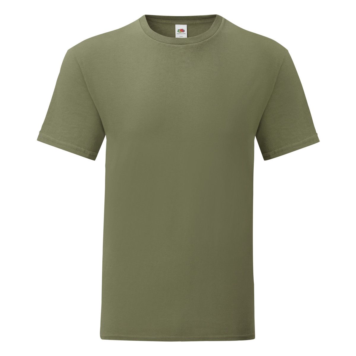 Fruit Of The Loom Herren Iconic T-Shirt (5er Pack) (Klassisches Olivgrün)
