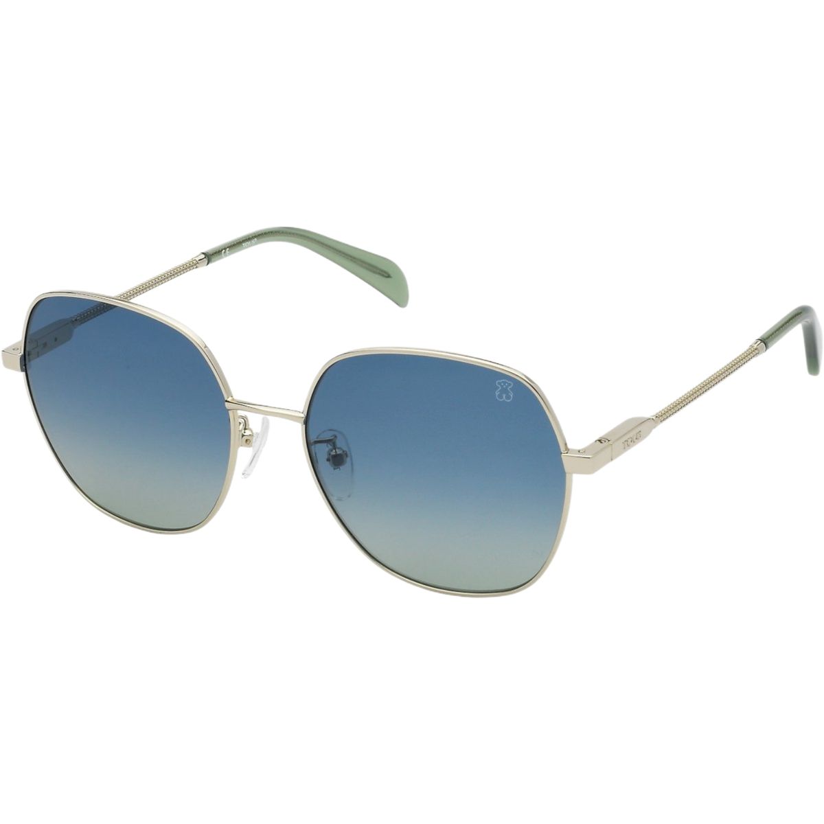 Moderne runde Sonnenbrille mit Metallrahmen