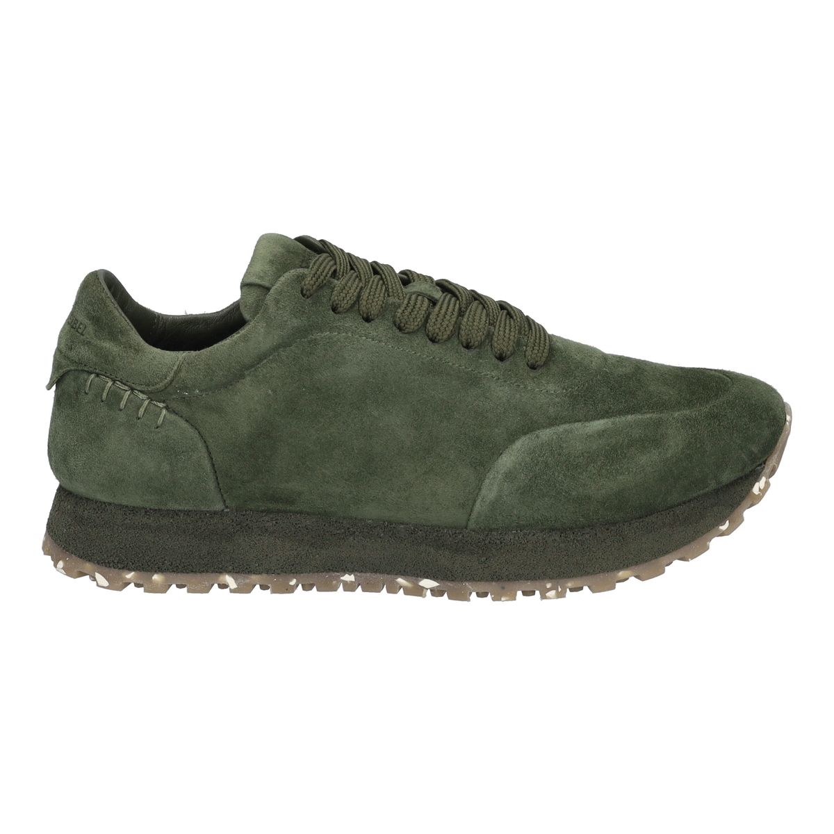 Flache Wildleder-Schnürsneaker