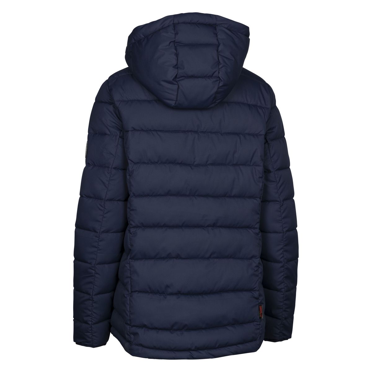 Gesteppte Kapuzenjacke mit Chevron-Muster