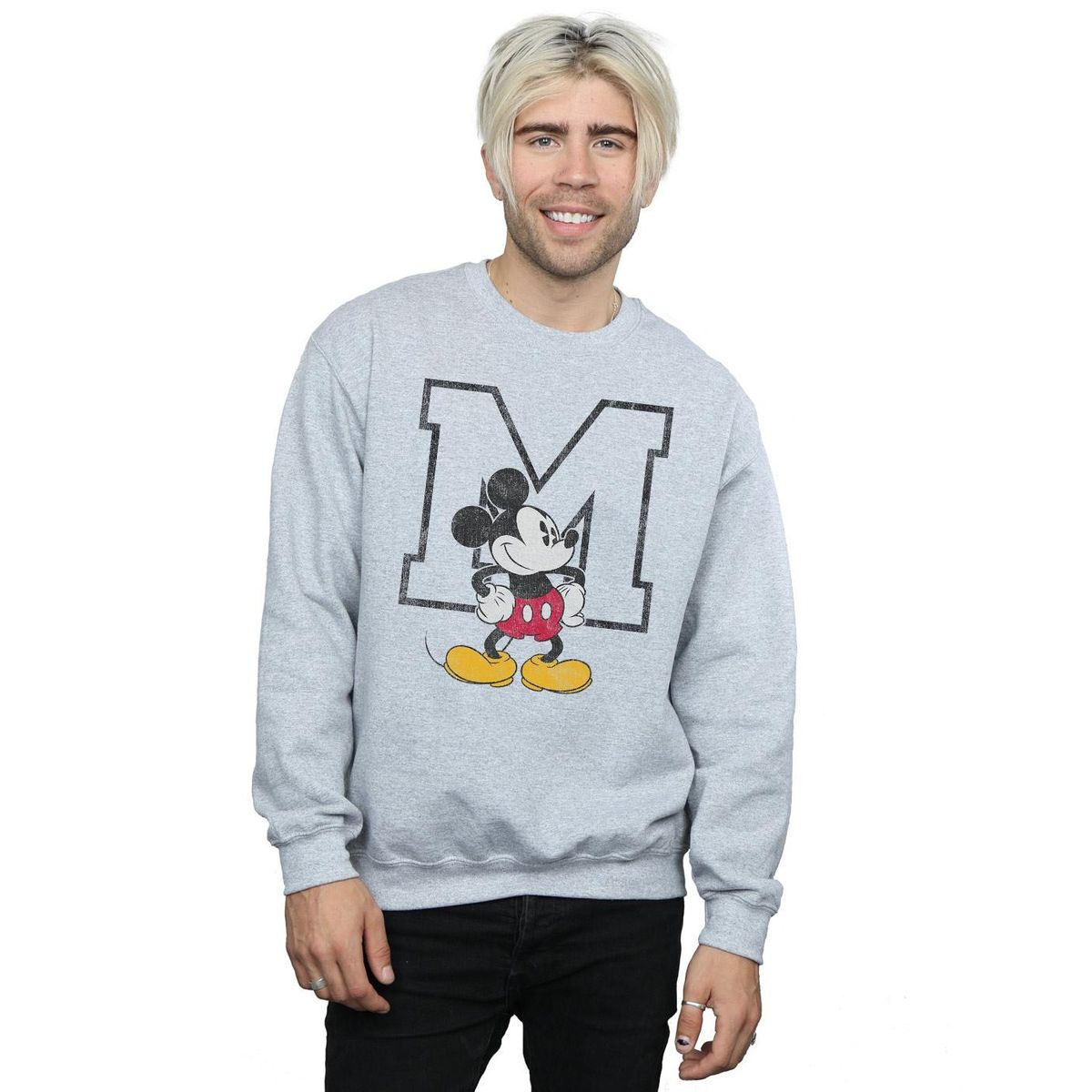 Klassisches Micky-Maus-College-Sweatshirt