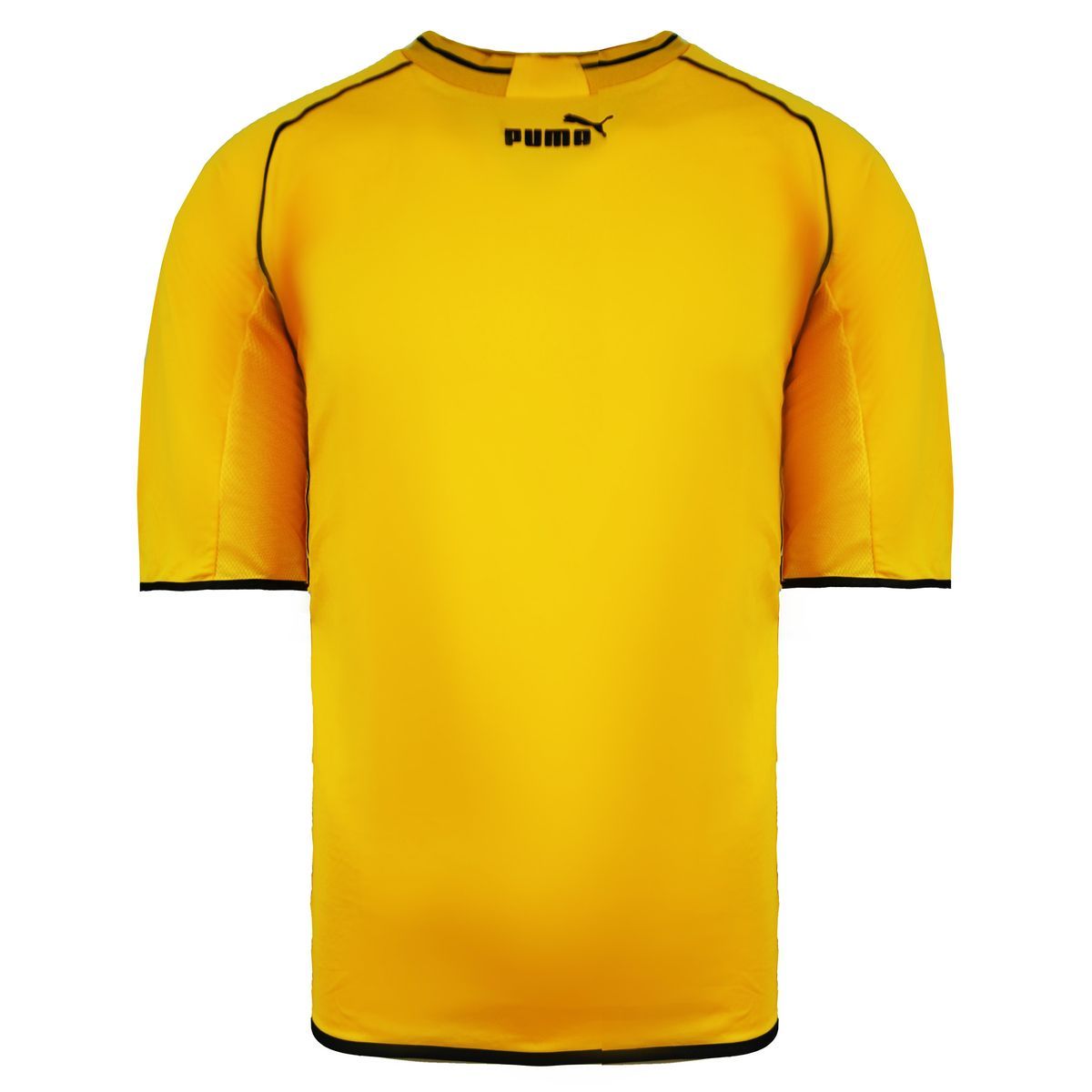 Gelbes Herren Kurzarmshirt mit Rundhalsausschnitt