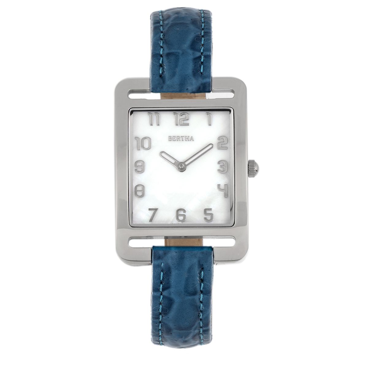Elegante goldfarbene rechteckige Uhr