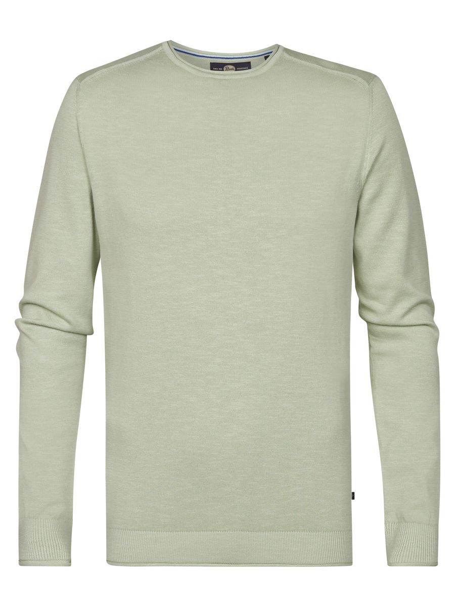 Bio-Baumwollpullover mit Rundhalsausschnitt