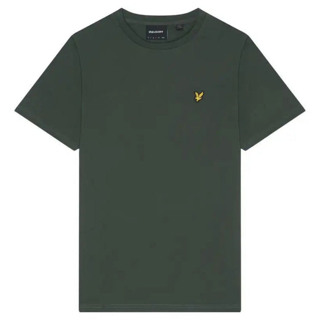 Klassisches, einfarbiges T-Shirt mit Rundhalsausschnitt