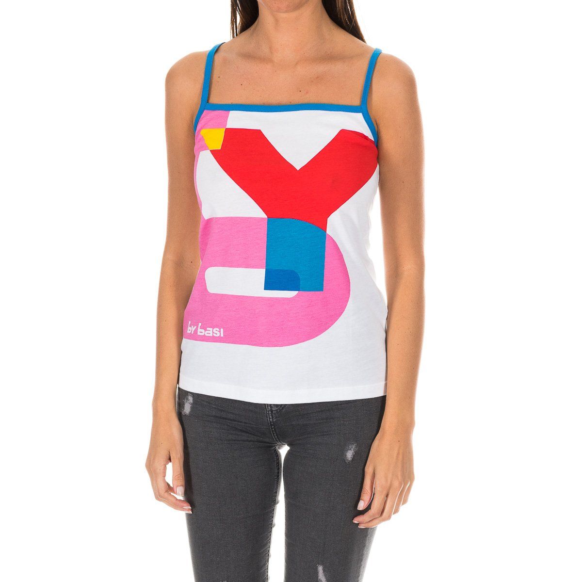 Ärmelloses Tanktop mit Grafikdruck