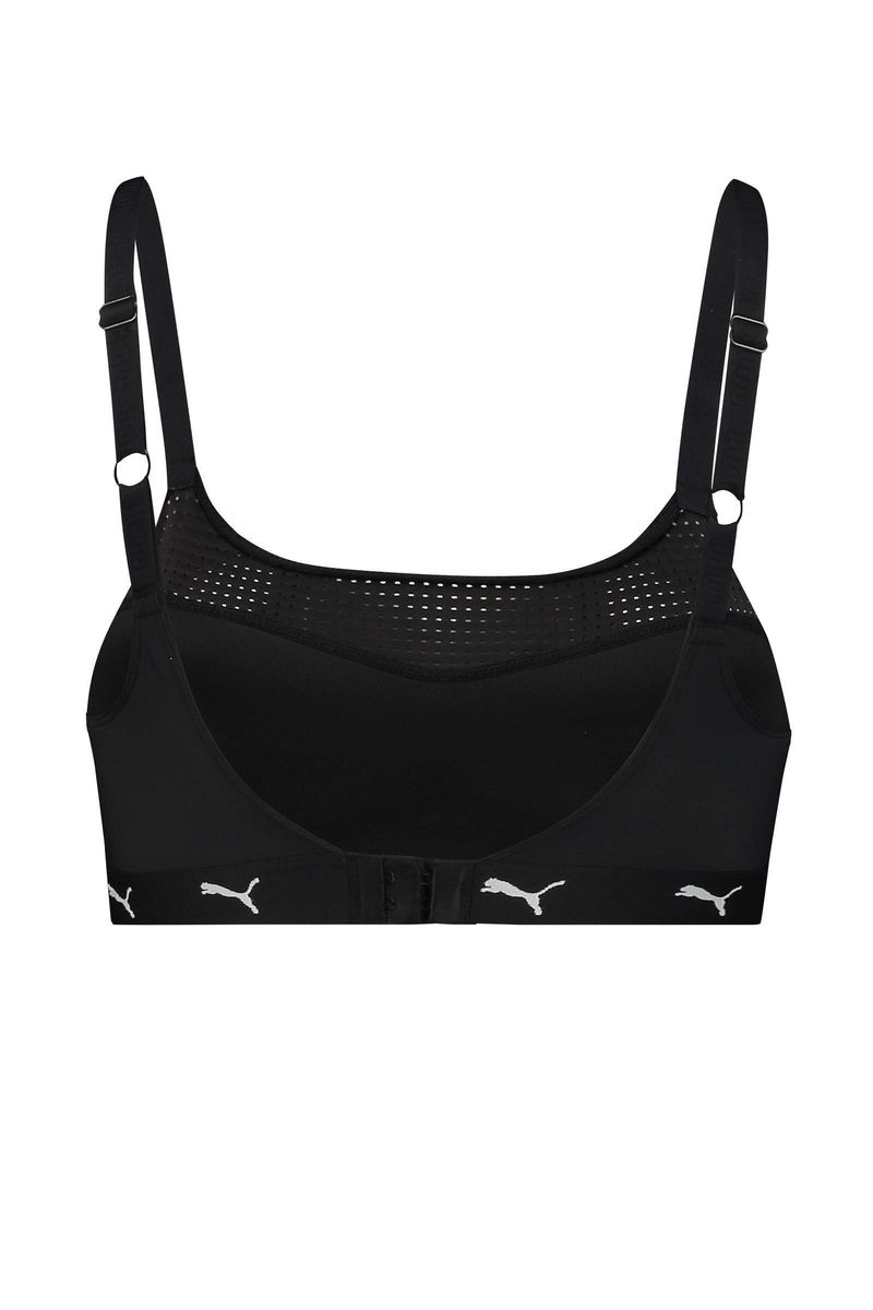 Sport-Bralette mit Mesh-Besatz