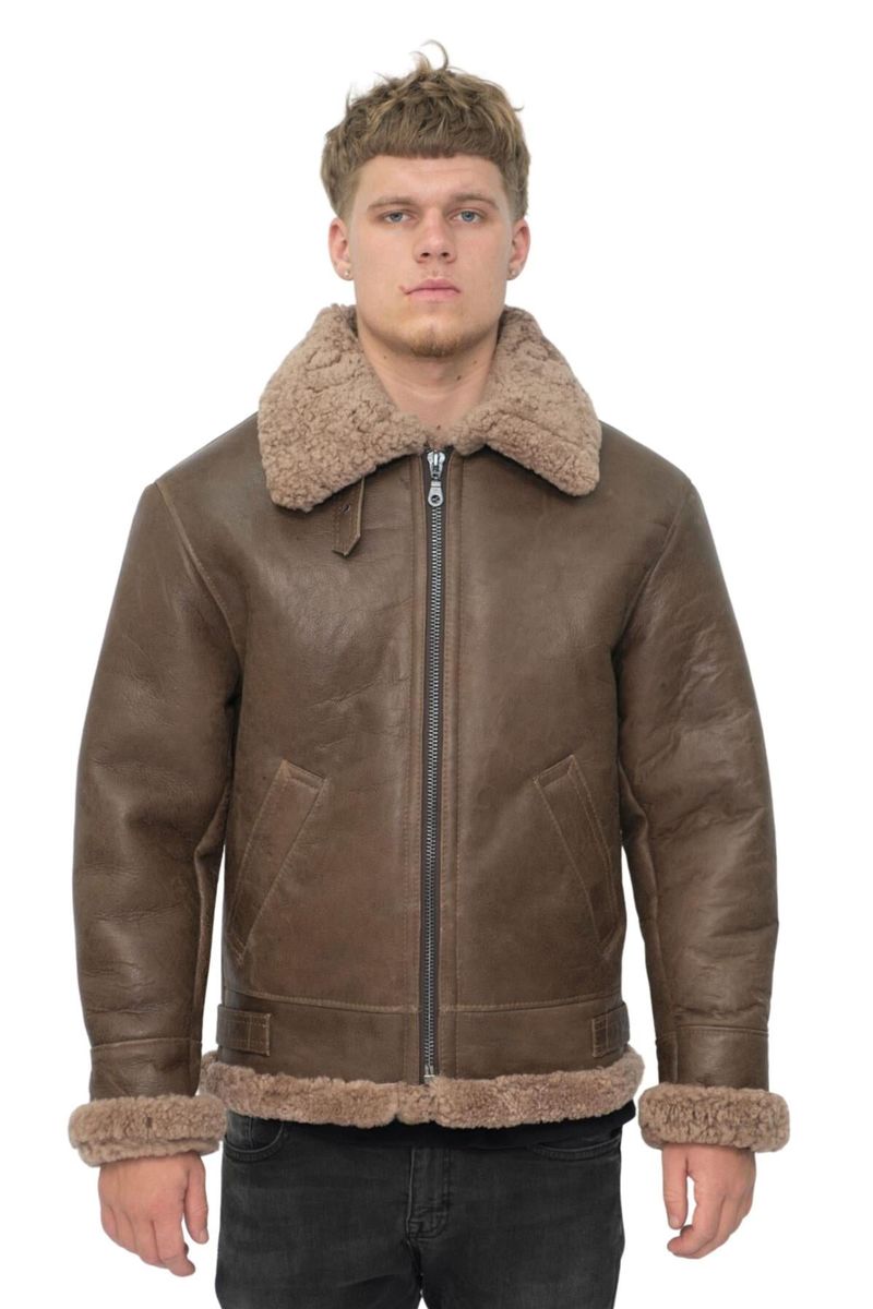 Herren B3 Fliegerjacke aus Schafsleder