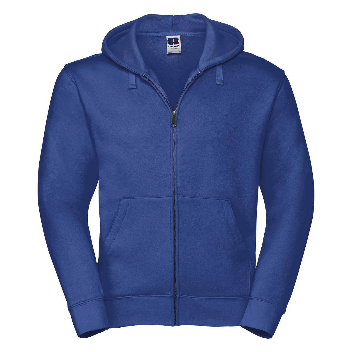 Russell Mens Authentic Full Zip Hooded Sweatshirt / Hoodie (Bright Royal)