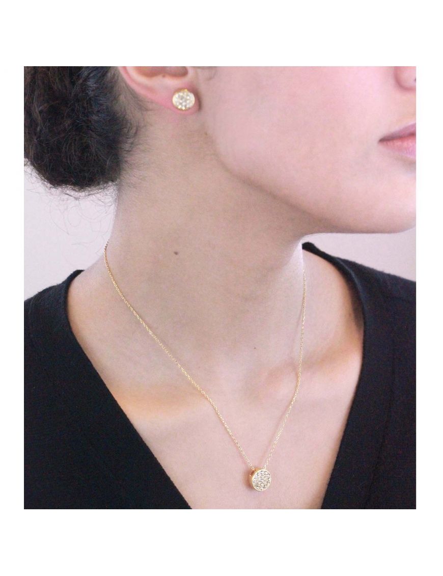 Elegantes rundes Schmuckset mit Kristallen