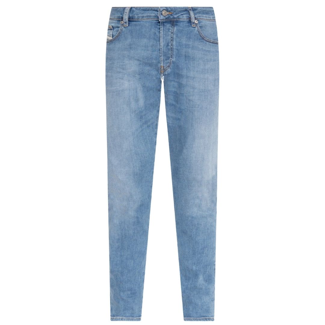 Herren Jeans mit schmalem Bein in heller Waschung