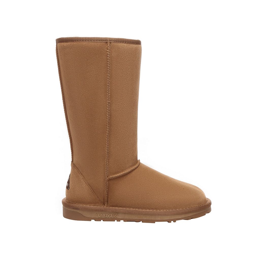 Klassische hohe Damenstiefel aus Schaffell