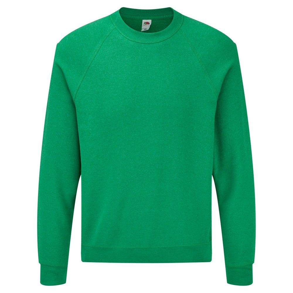 Grünes Raglanärmel Baumwoll-Sweatshirt