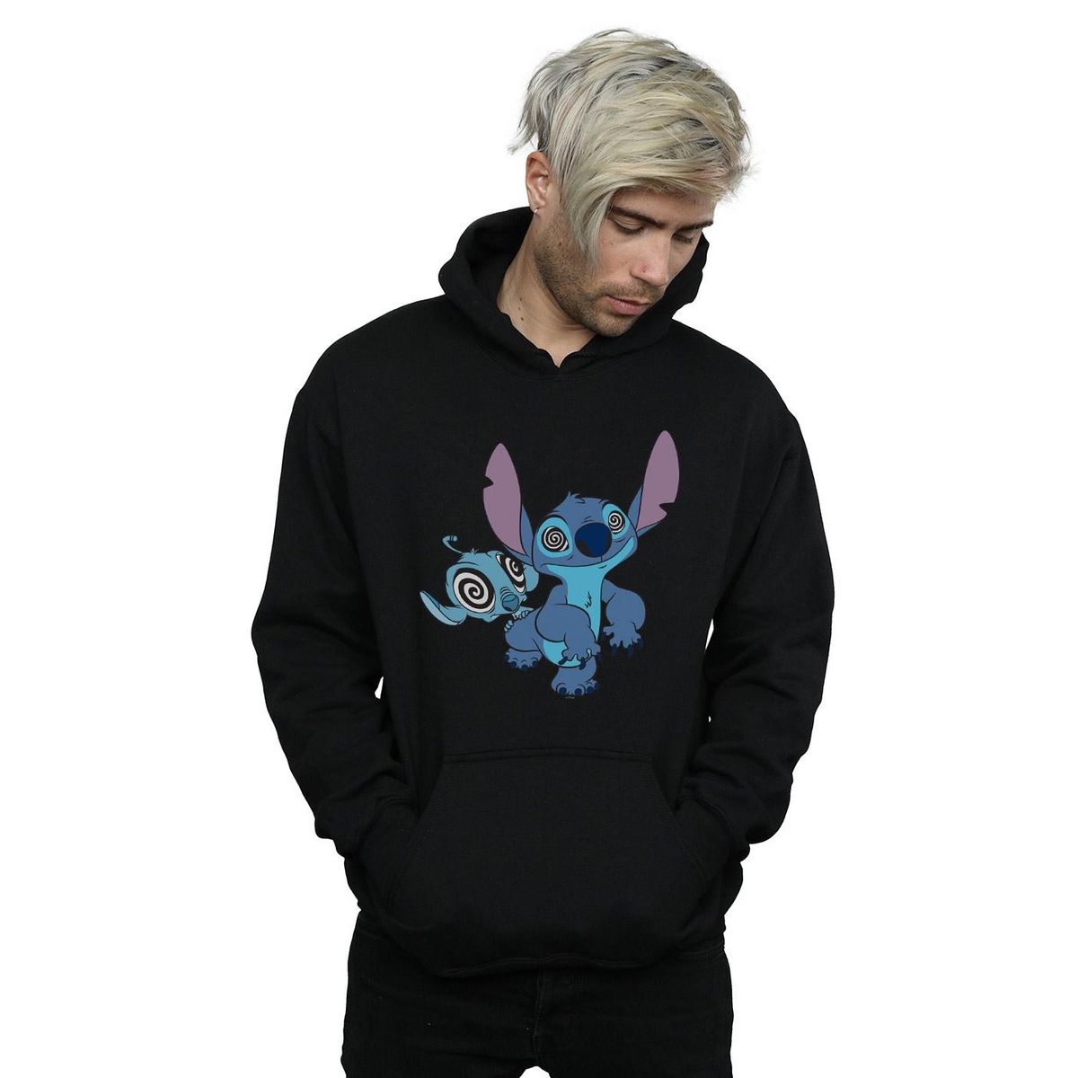 Kapuzenpullover mit hypnotisiertem Charakter-Print
