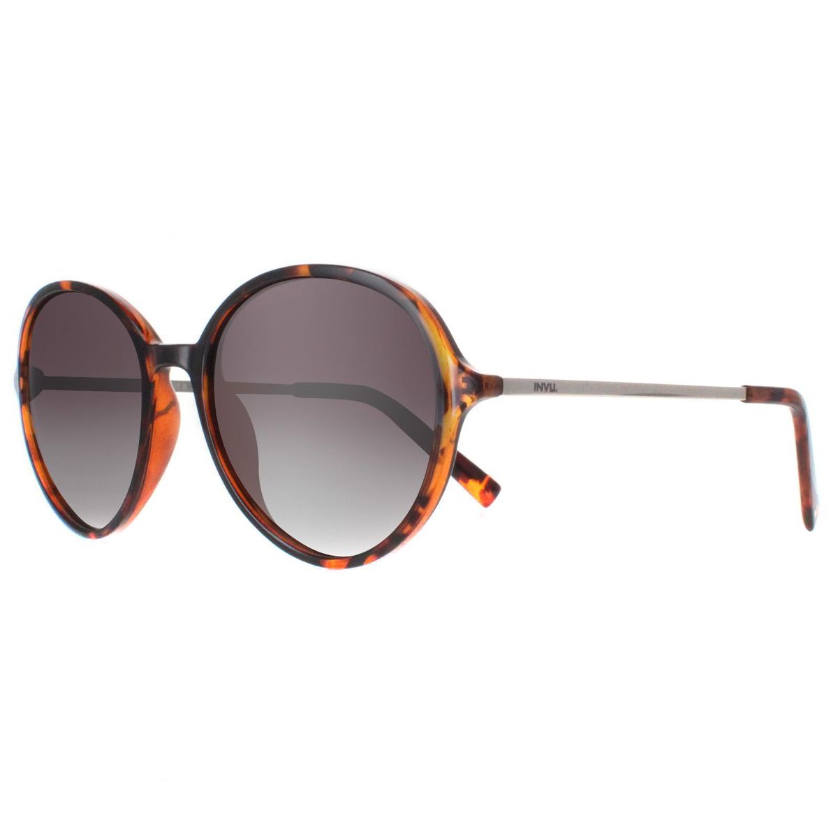 Elegante runde Sonnenbrille in Schildpattoptik
