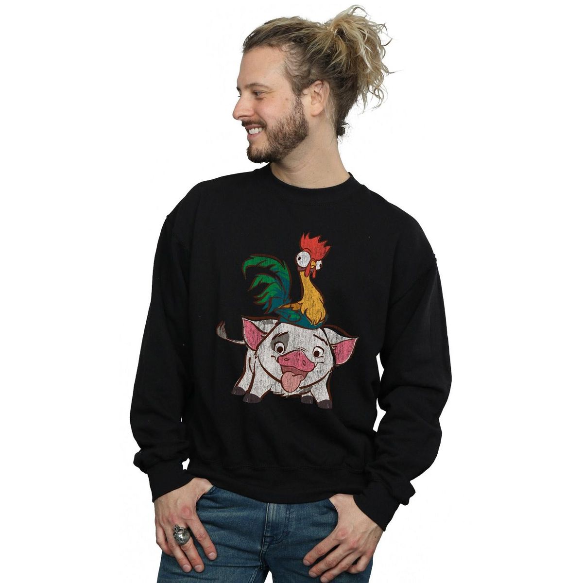 Sweatshirt mit Hei Hei und Pua Print