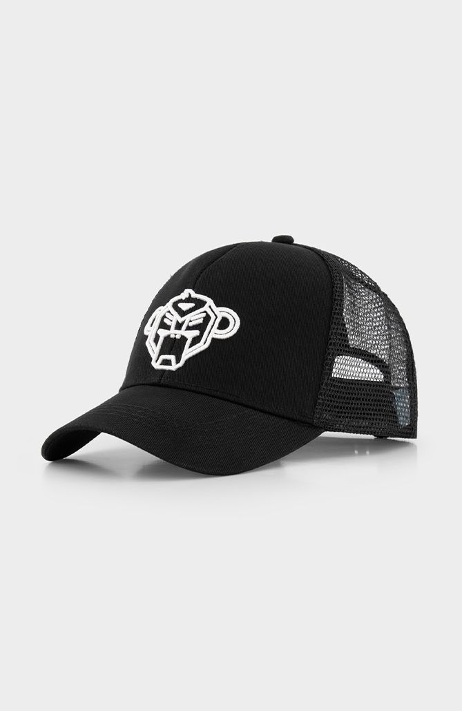 Trucker Cap mit Logo-Stickerei und Netzrückseite