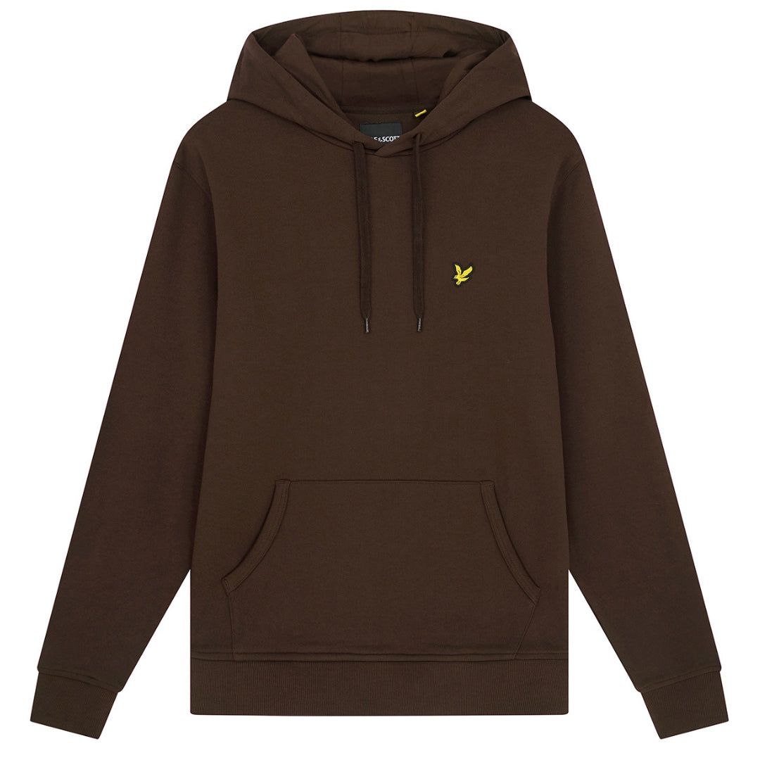Brauner Kapuzenpullover mit Logo