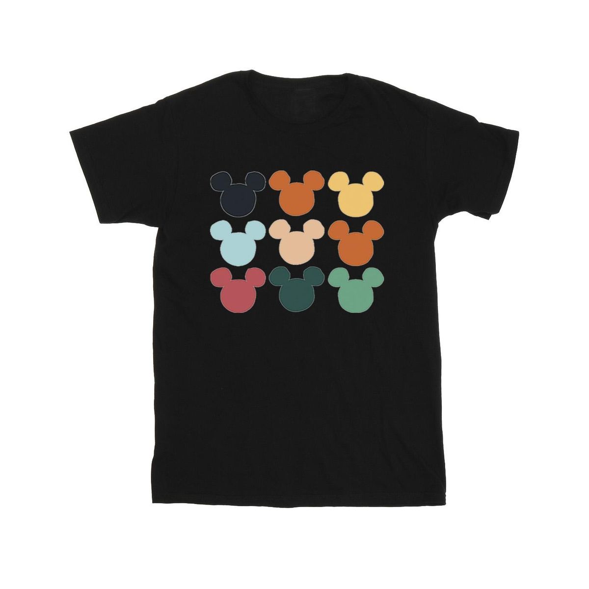 Retro Mickey Mouse Köpfe Grafik T-Shirt