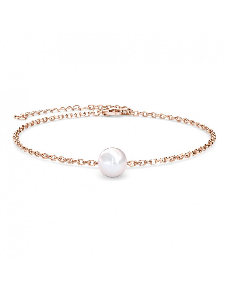 Minimalistisches Perlen-Gliederkettenarmband
