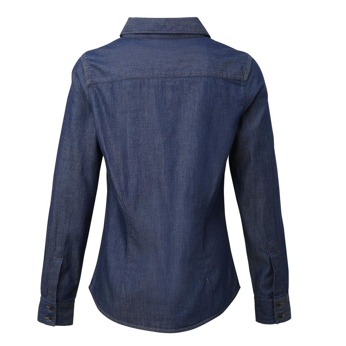 Indigo Jeanshemd mit Taschen