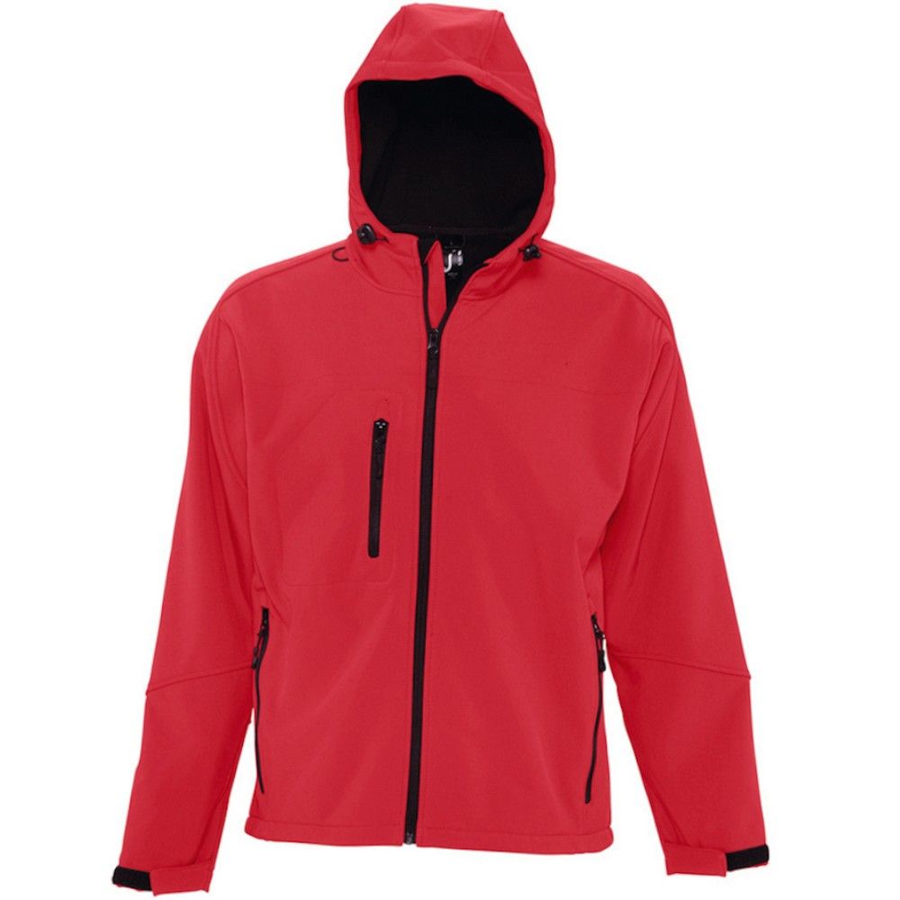 Herren Softshelljacke mit Kapuze