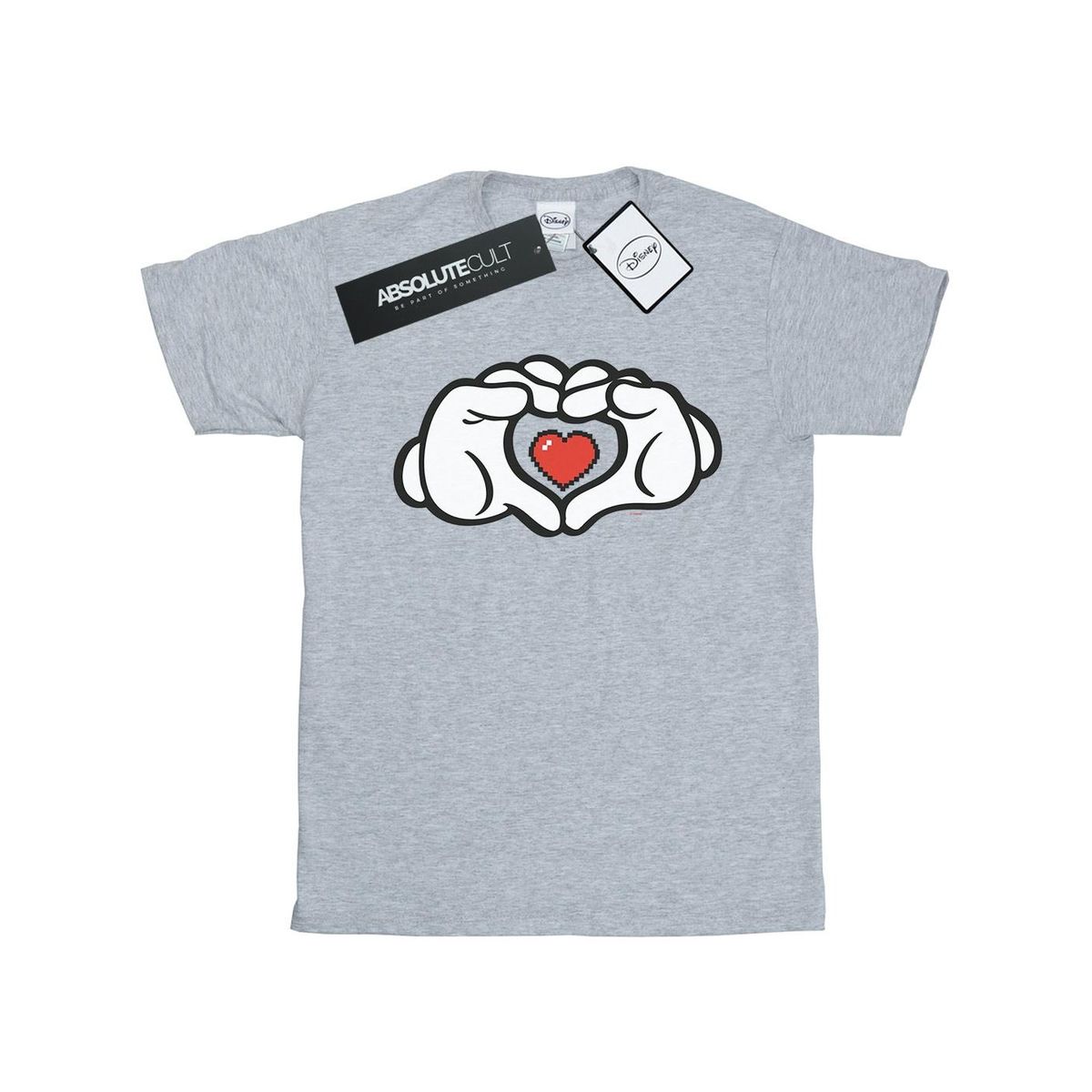 Mickey Mouse Herz Hände Grafik T-Shirt
