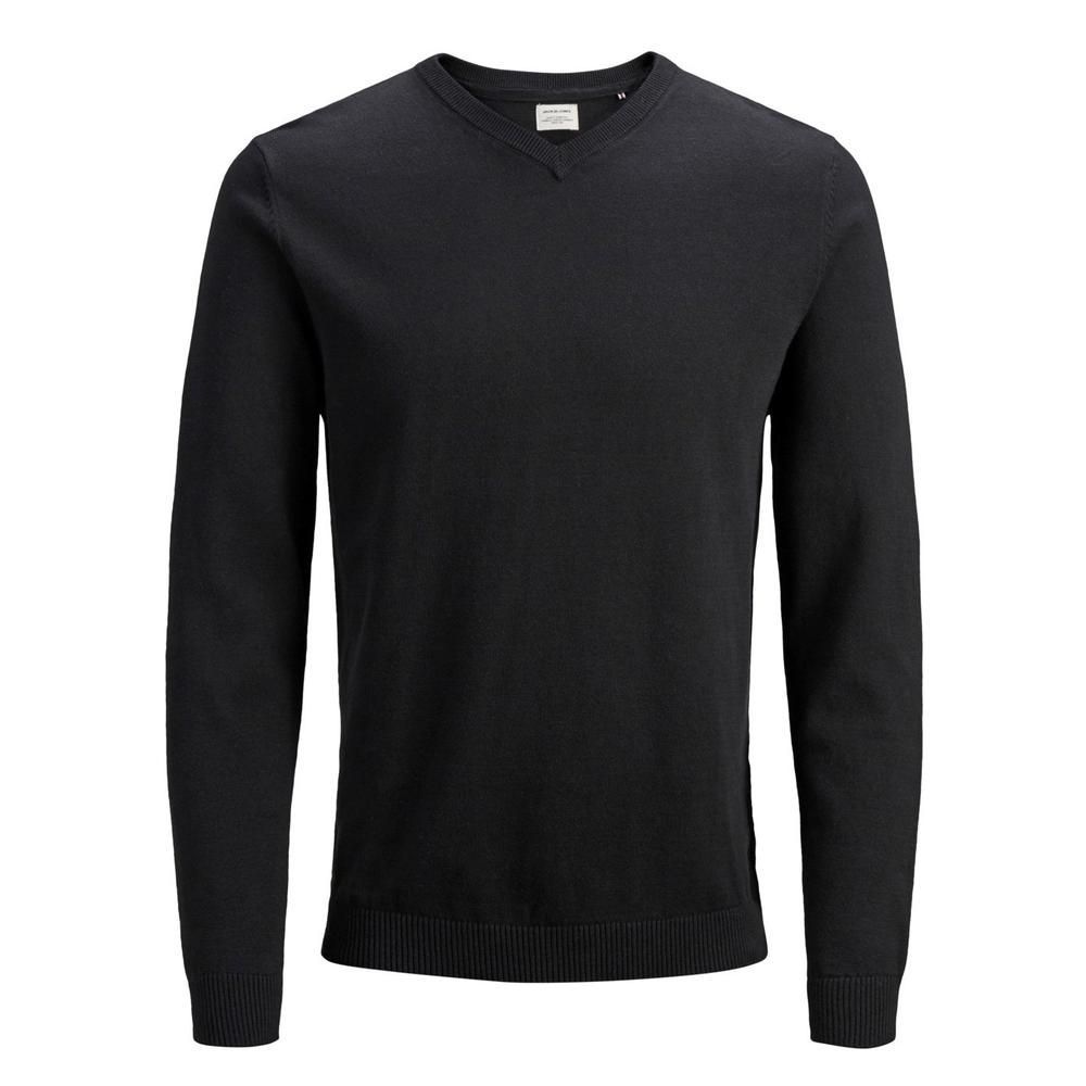 Herren Basic V-Ausschnitt Strickpullover