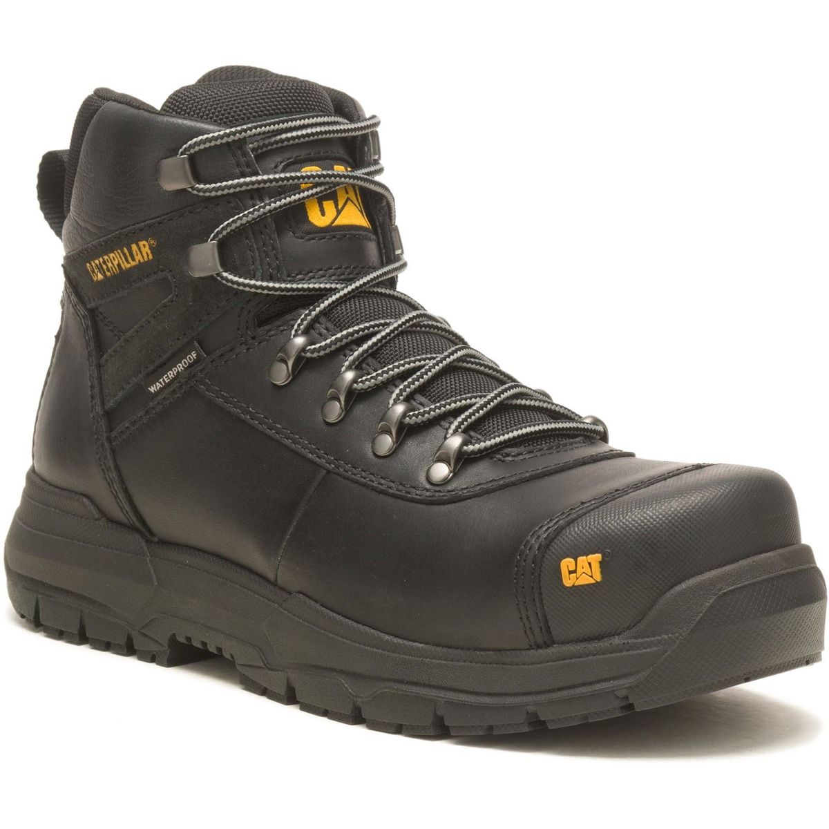 Caterpillar Pneumatic 2.0 Leder Schwarz Sicherheitsstiefel
