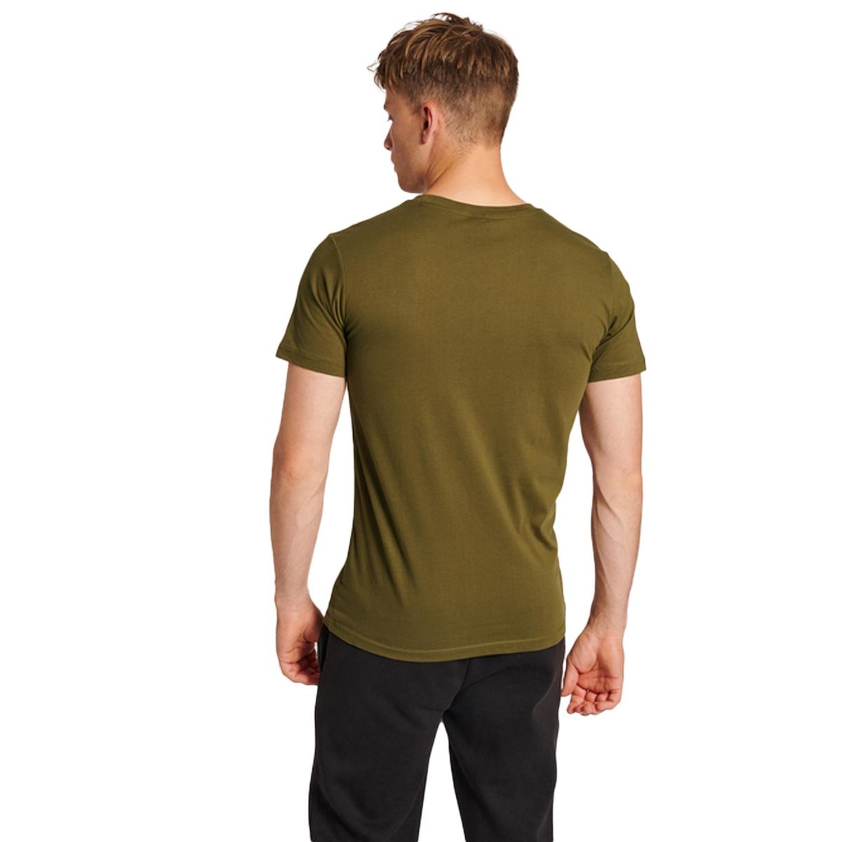 Essentielles Baumwoll-T-Shirt mit Rundhalsausschnitt