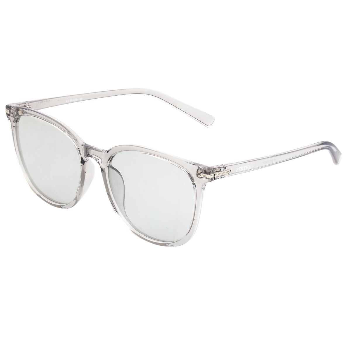 Sonnenbrille mit gemustertem Acetatrahmen