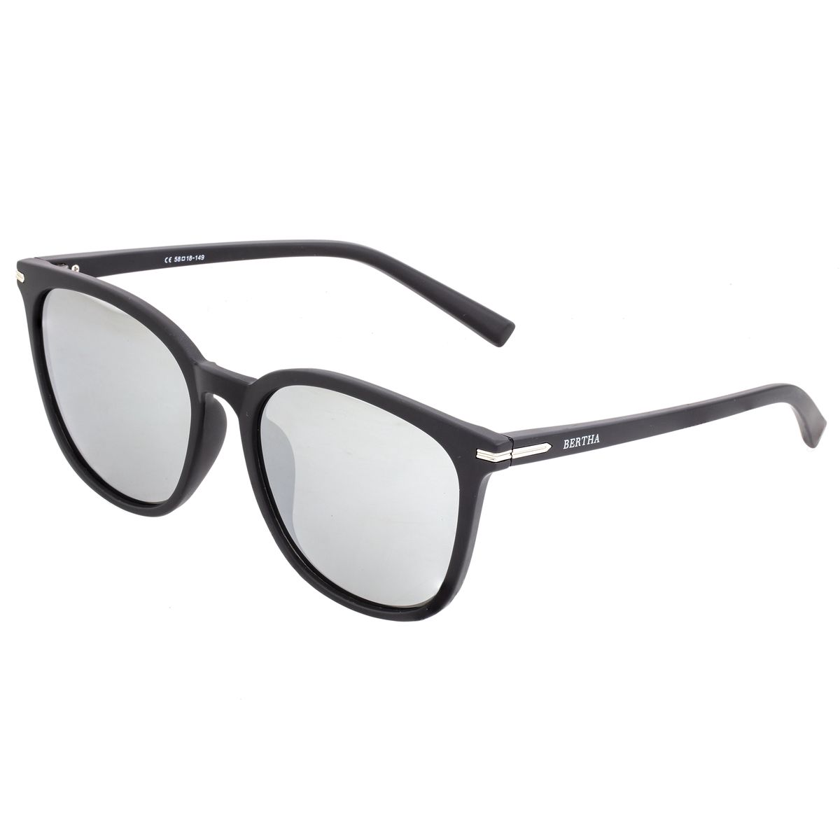 Sonnenbrille mit gemustertem Acetatrahmen