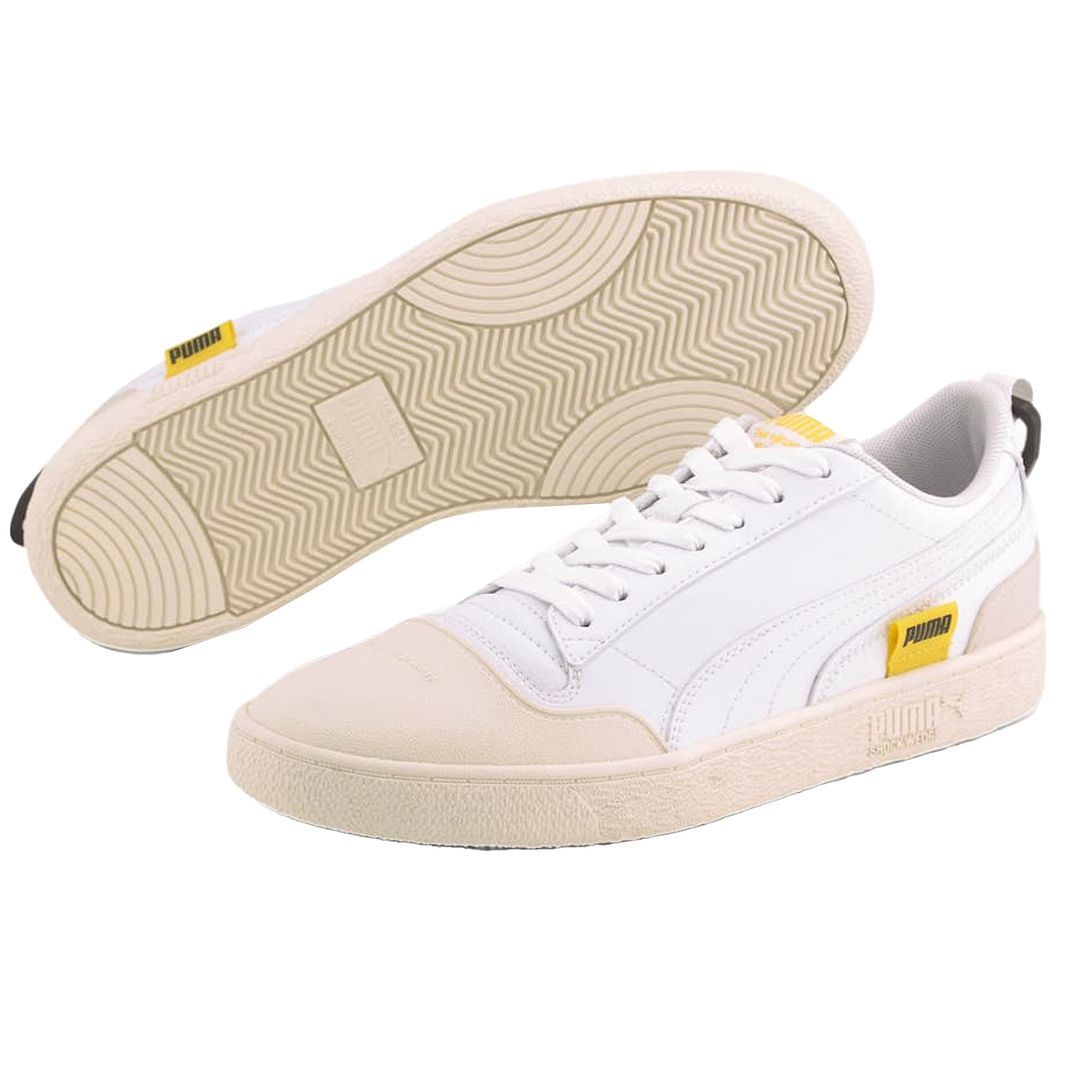 Niedrige Leder-Court-Sneaker